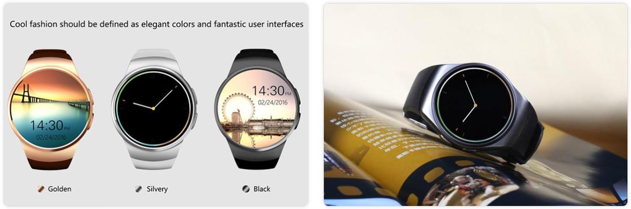 vapor y1s smartwatch with camera
